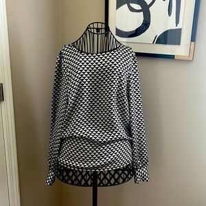 NINE WEST!!! black and gray blouse. Great for work!! Ready to ship!!